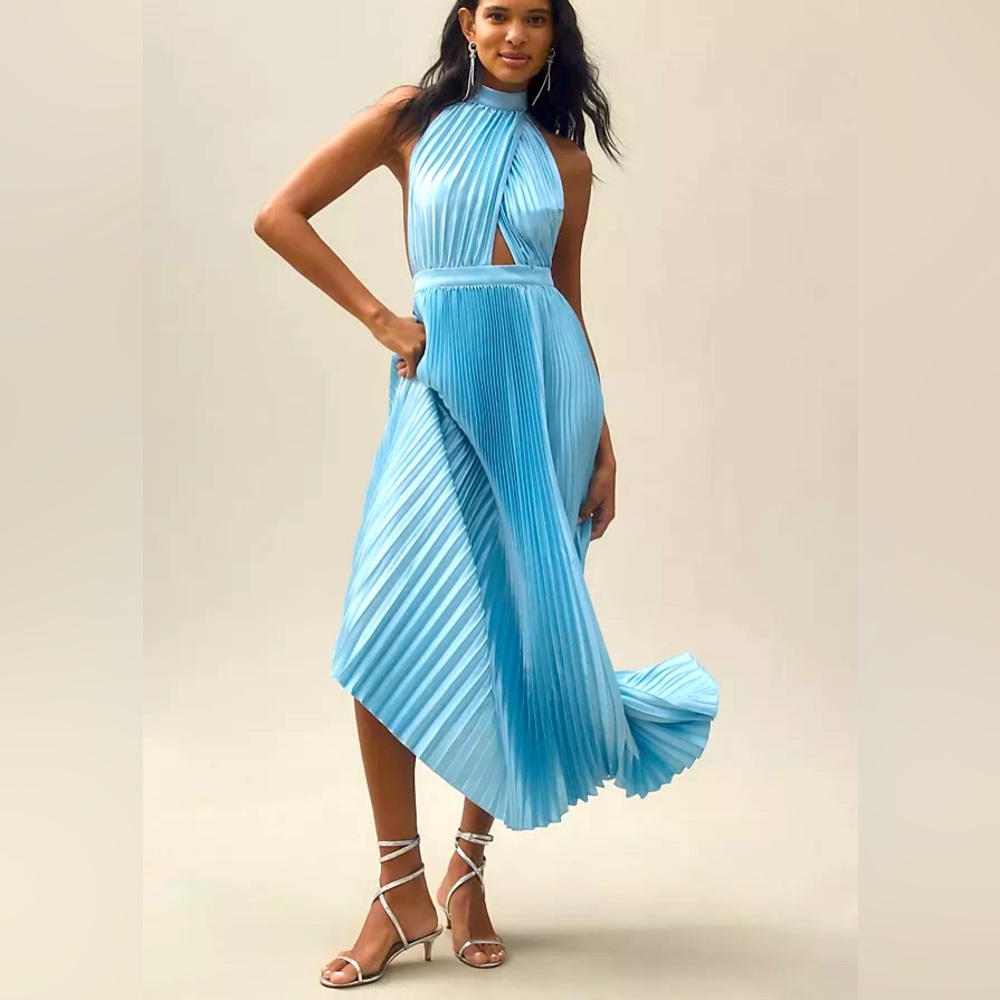 L’idee Renaissance Maxi Dress in Blue US size 2/xs
